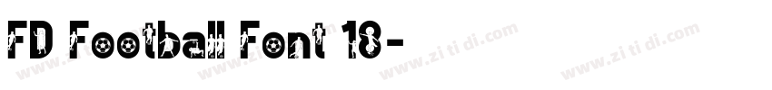 FD Football Font 18字体转换